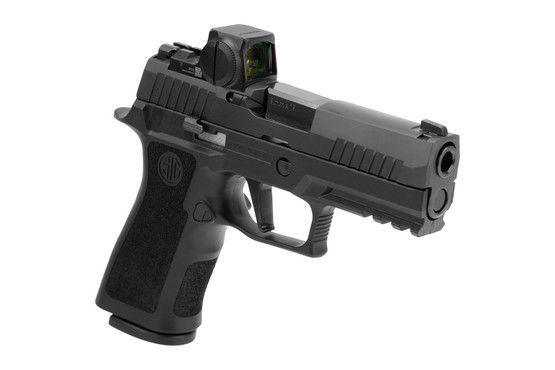 Sig P320 Carry Pro 9mm pistol for Law Enforcement, black.
